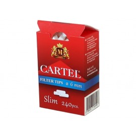 Cartel Slim Φιλτράκια 6mm - 240 Τεμάχια