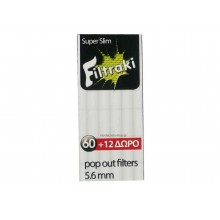 Filtraki Super Slim Φιλτράκια 60 + 12 (5,6 mm)